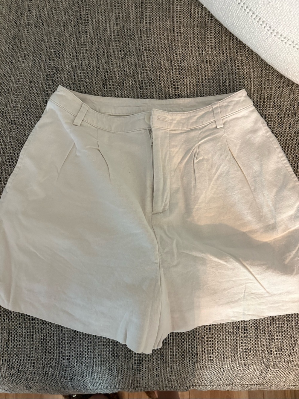 Open Edit Linen Blend Shorts